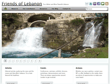 Tablet Screenshot of friendsoflebanon.org